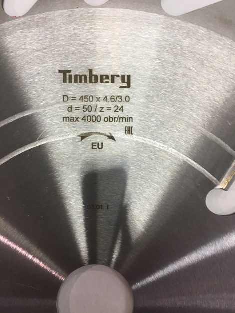 Дисковая пила для многопильных станков Timbery 450x50 z24+4