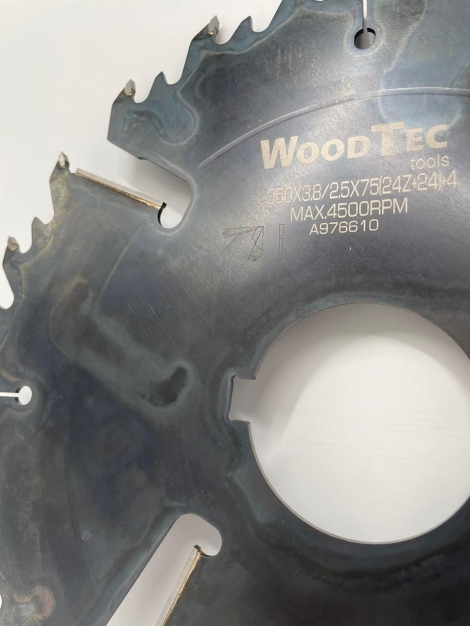 Пила дисковая Ø400 х 50 х 4,2/2,8 Z = (24 + 24) + 4 WoodTec