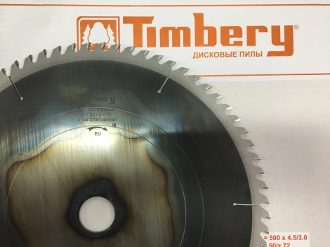 Дисковая пила для торцовочных станков Timbery 500x50 z72