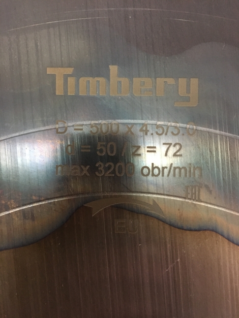 Дисковая пила для торцовочных станков Timbery 500x50 z72