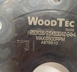 Пила дисковая Ø250 х 50 х 3,6/2,5 Z (24 + 24) + 4 WoodTec