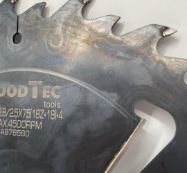 Пила дисковая Ø350 х 75 х 3,8/2,5 Z = (18 + 18) + 4 WoodTec