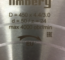 Дисковая пила Timbery 450x50 z24