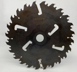 Пила дисковая Ø450 х 50 х 4,6/3,0 Z = (24 + 24) + 6 WoodTec